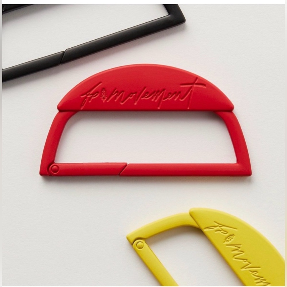NWT Free People FP Movement Metal Carabiner Red or Black